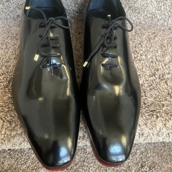 Lethato Men\'s Handcrafted Wholecut Genuine Leather Oxford Lace-Up Black Shoes main image 13